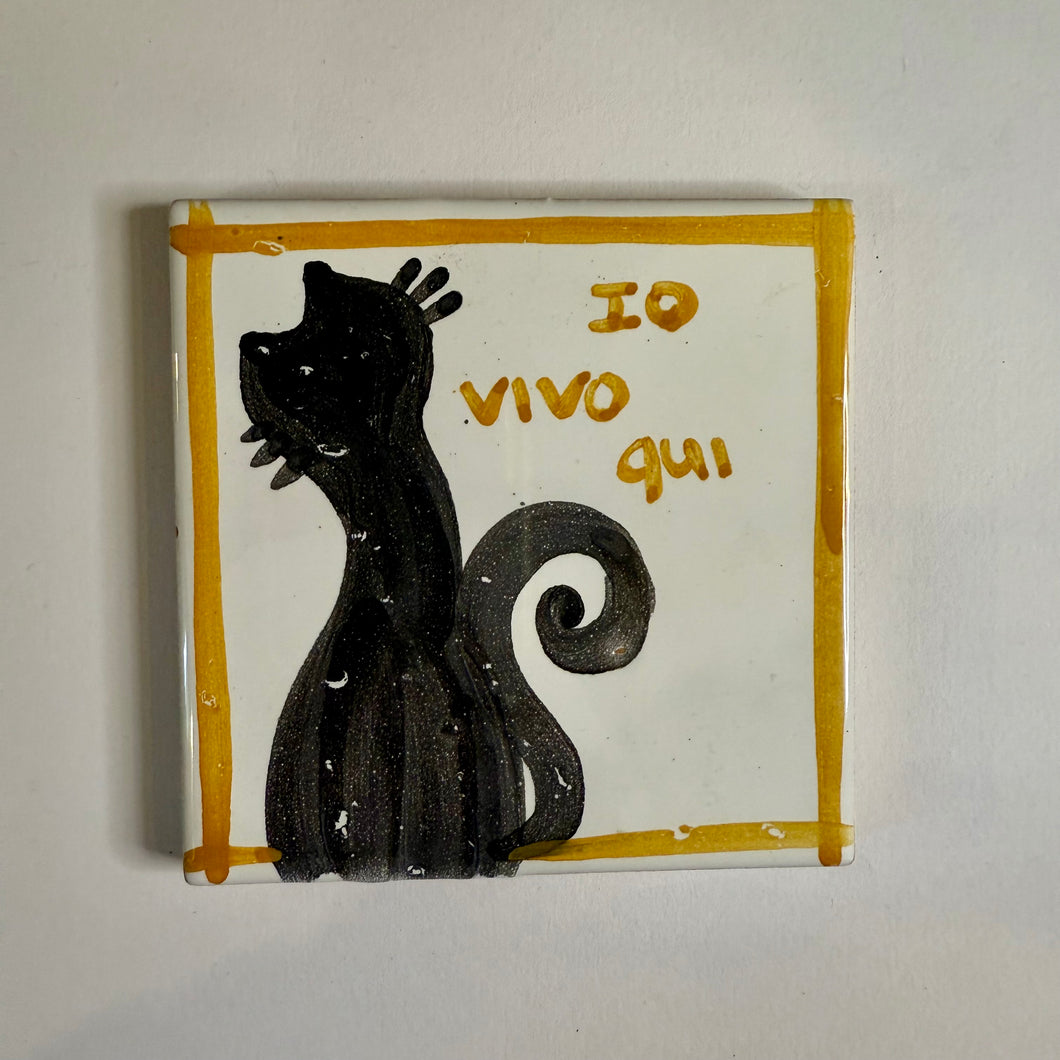 Maiolica Gatto 10x10 cm